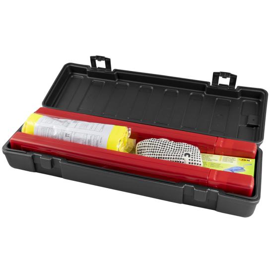 EMERGENCY AND SAFETY KIT IN PLASTIC BOX