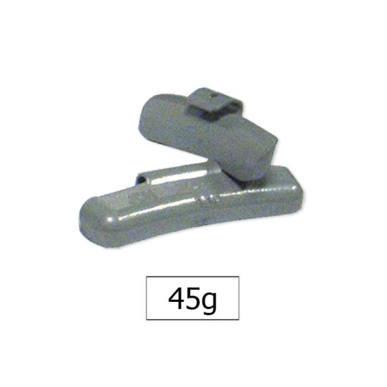 ZINC CLAMP WHEEL WEIGHTS 45G FRENCH TYRE