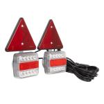 2 MAGNETIC REAR LIGHTS AND 2 TRIANGULAR REFLECTOR SET