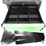 9 DRAWER TOOL TROLLEY WITH ORGANIZERS - GREEN