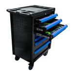 7 DRAWER TOOL TROLLEY - BLUE - TOOLS INCLUDED