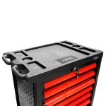 7 DRAWER TOOL TROLLEY - RED - TOOLS INCLUDED