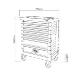 TOOL TROLLEY 7 DRAWERS GRAY SPECIAL FOR TRUCKS