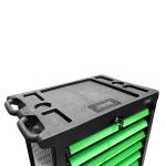 7 DRAWER TOOL TROLLEY - GREEN - TOOLS INCLUDED
