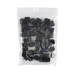50 UNITS BLACK PLASTIC CAPS FOR VALVE TIRE