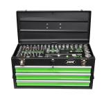 METAL BOX WITH TOOLS 143 PIECES - ZINC FINISH