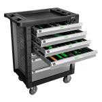 7 DRAWER TOOL TROLLEY - GREY - TOOLS INCLUDED
