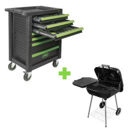 PROMO 53904 7 DRAWER CABINET + 53931 KETTLE BBQ GRILL