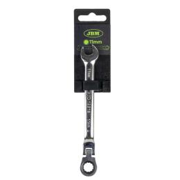 FLEX-RATCHETING COMBINATION WRENCH SPANNER 11MM - MIRROR FINISH