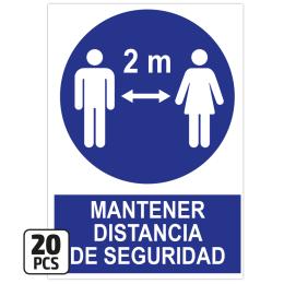 20PCS POSTER PACK "KEEP THE SAFETY DISTANCE"