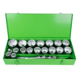 METAL CASE WITH 22 PIECES OF 1" AUTOCLAVE ON 12 EDGES - ZINC FINISH