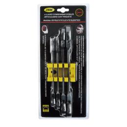 4 PIECES TORX DOUBLE END RATCHET RING WRENCH SET