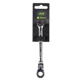 FLEX-RATCHETING COMBINATION WRENCH SPANNER 10MM - MIRROR FINISH