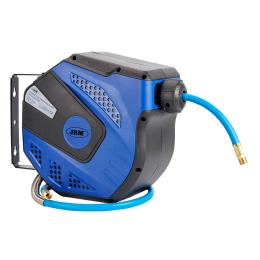 13M AIR HOSE REEL WITH RETRACTABLE - BLUE